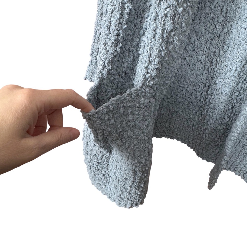 NWT Woven Heart Womens Popcorn Knit Open Front Cardigan Blue S Cottage Cabincore - Picture 4 of 9
